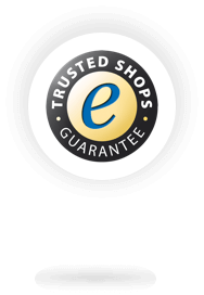 Trustbadge Trusted Shops che indica che lo shop offre la Protezione Acquirenti