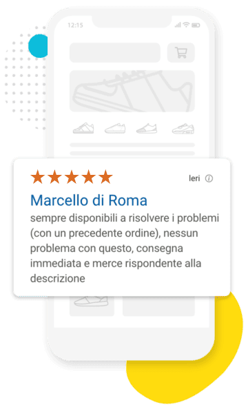 recensione verificata del negozio e del servizio con Trusted Shops